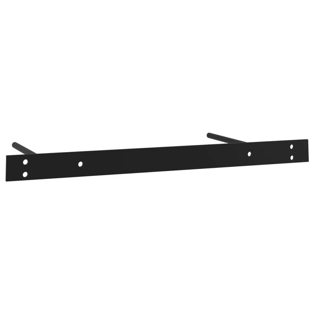Vegghylle Med Skuff Svart 80X25X8 Cm