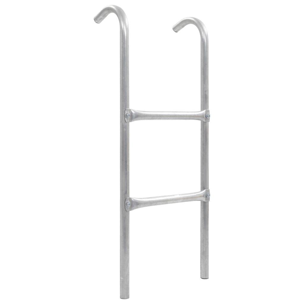 Stige Til Trampoline 2 Trinn Stål Sølv 72 Cm