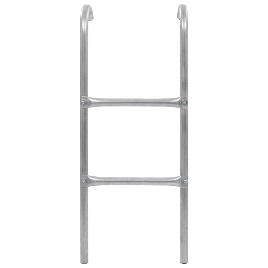 Stige Til Trampoline 2 Trinn Stål Sølv 72 Cm