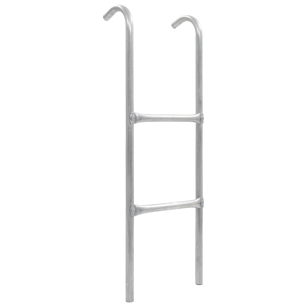 Stige Til Trampoline 2 Trinn Stål Sølv 102,6 Cm