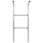 Stige Til Trampoline 2 Trinn Stål Sølv 102,6 Cm