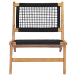 Solseng Med Fotstøtte Heltre Teak Tre Og Tau