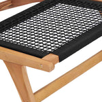 Solseng Med Fotstøtte Heltre Teak Tre Og Tau