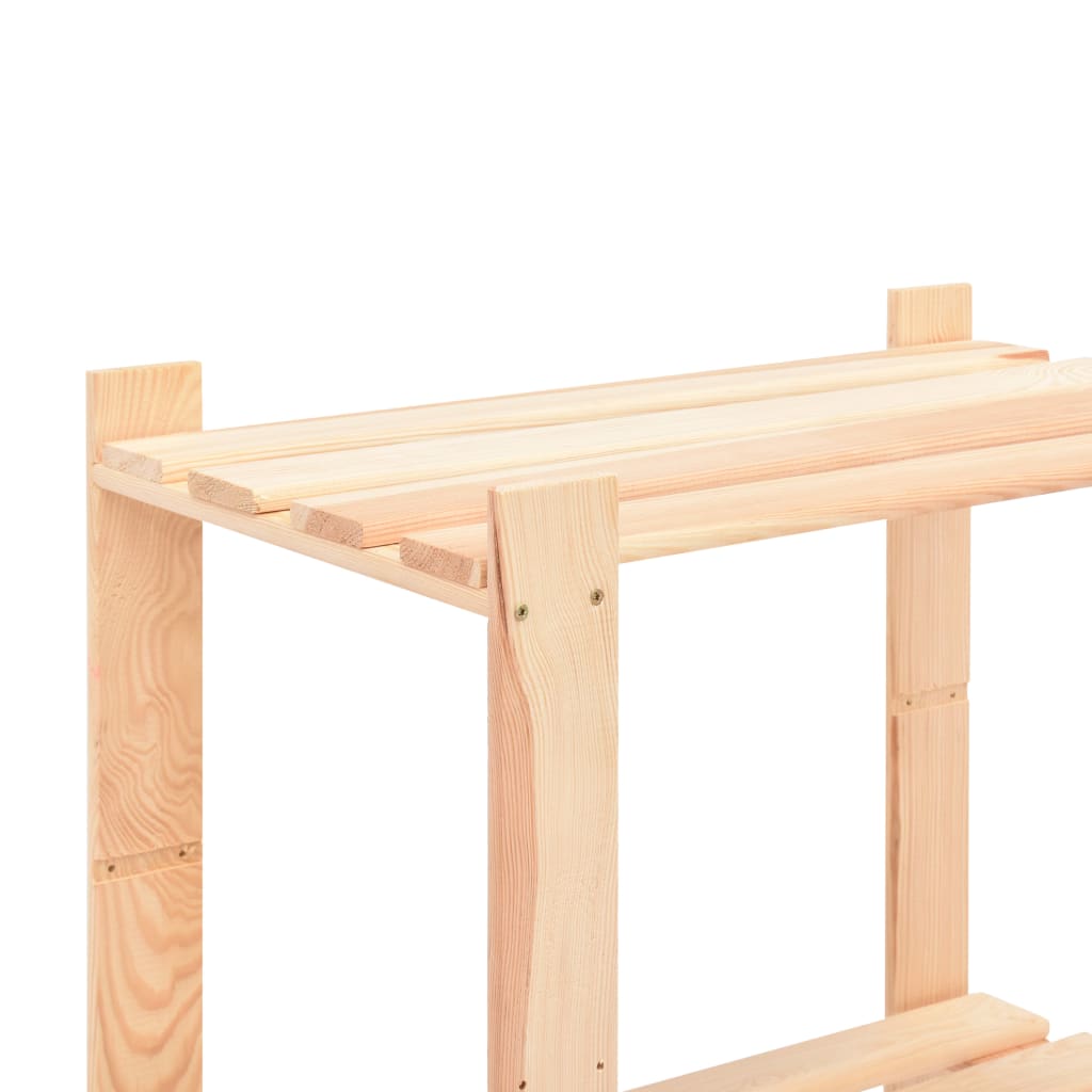 Lagringshyller 3 Etasjer 2 Stk 80X38X90Cm Heltre Furu 150Kg