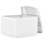Sidebord Hvit 54X54X36,5 Cm Plast