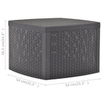 Sidebord Mocca 54X54X36,5 Cm Plast