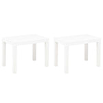 Hagebenker 2 Stk Hvit Plast