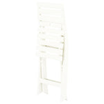 Foldbare Hagestoler 2 Stk Plast Hvit