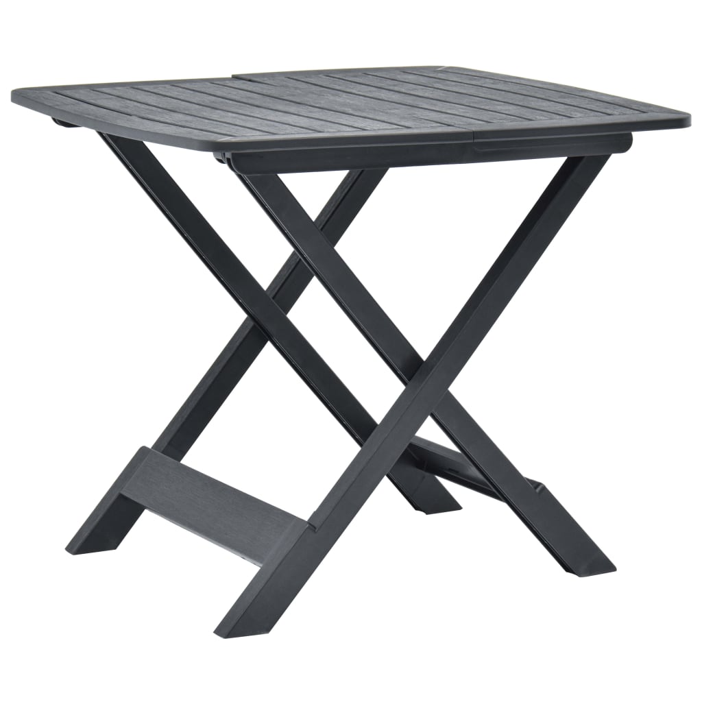 Sammenleggbart Hagebord Antrasitt 79X72X70 Cm Plast