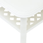 Salongbord Hvit 90X60X46 Cm Plast