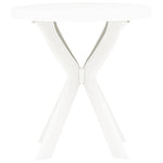 Bistrobord Hvit Ø70 Cm Plast