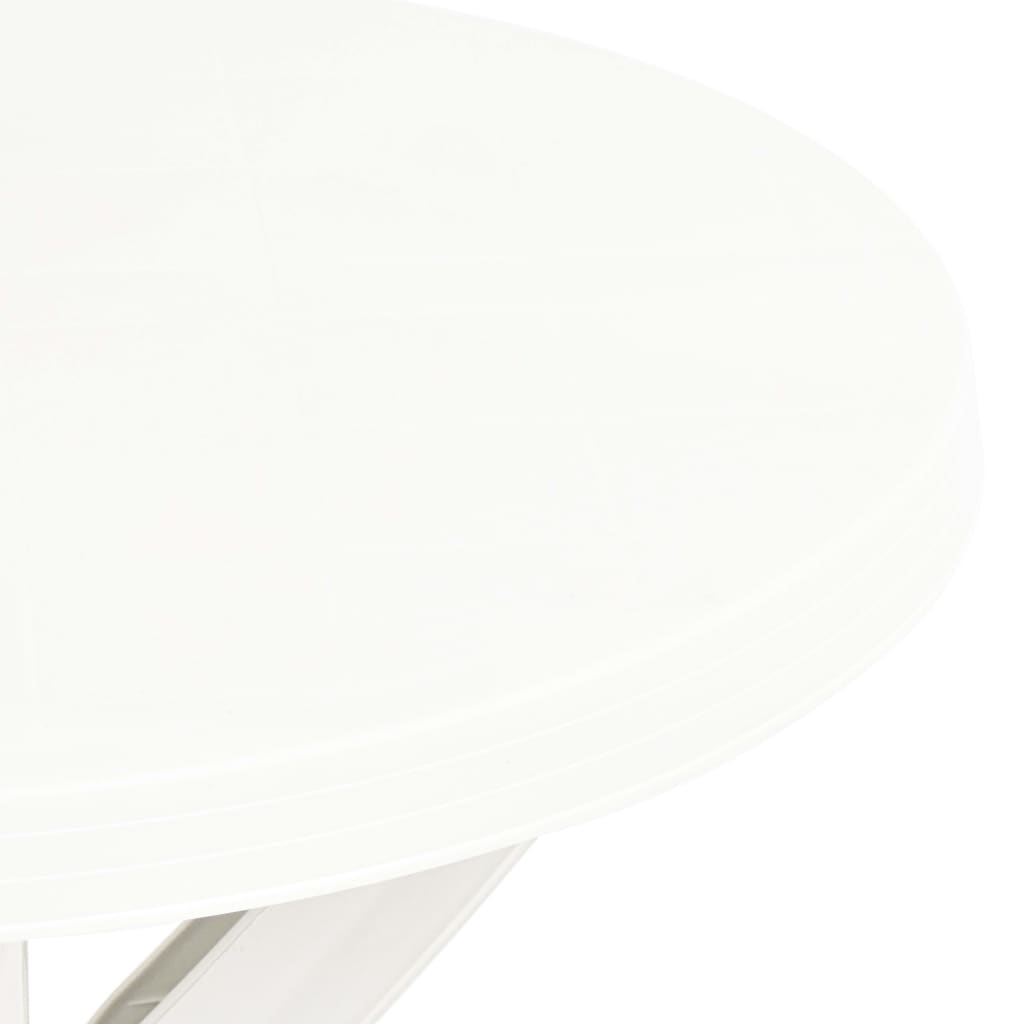 Bistrobord Hvit Ø70 Cm Plast