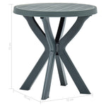 Bistrobord Grønn Ø70 Cm Plast