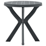 Bistrobord Antrasitt Ø70 Cm Plast