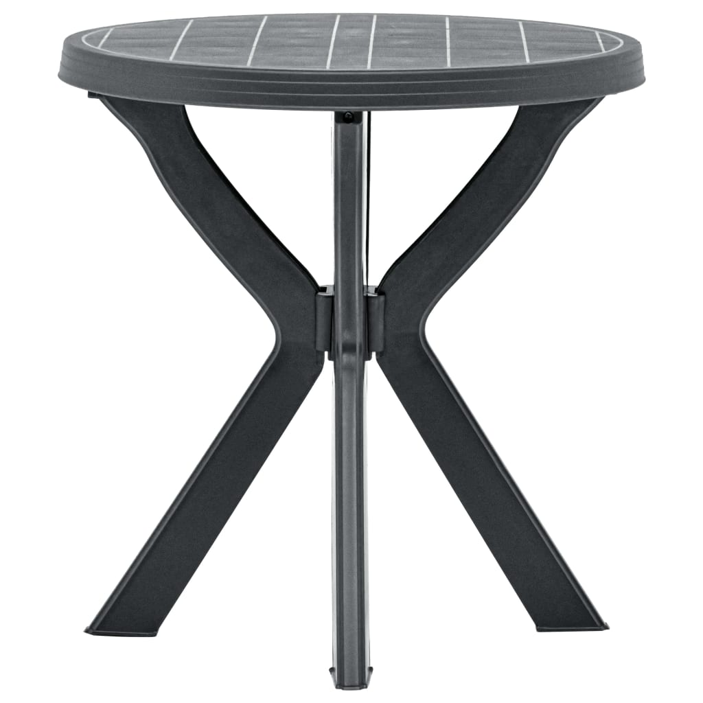 Bistrobord Antrasitt Ø70 Cm Plast