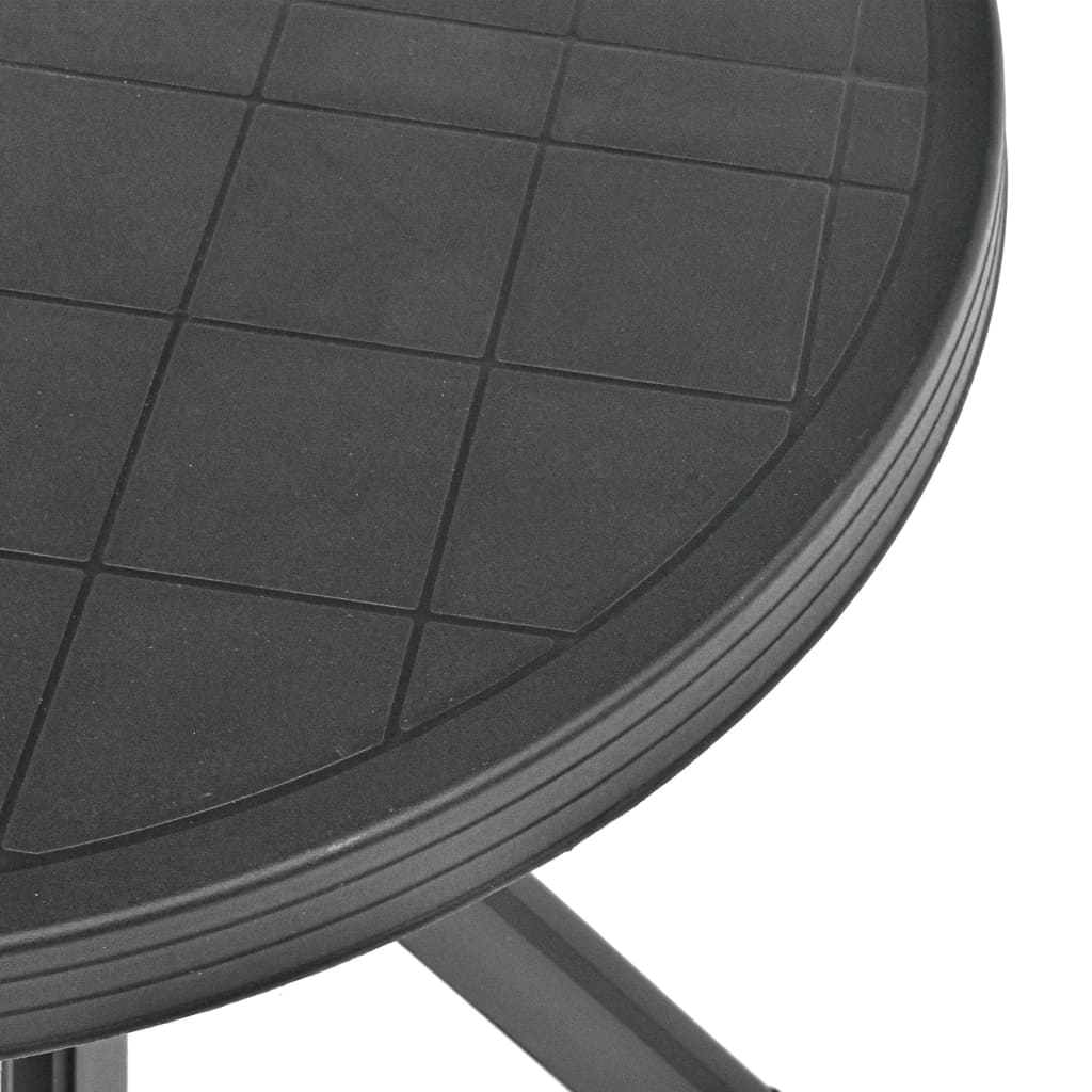 Bistrobord Antrasitt Ø70 Cm Plast