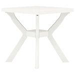 Bistrobord Hvit 70X70X72 Cm Plast