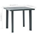 Hagebord Grønn 80X75X72 Cm Plast