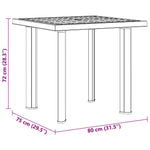 Hagebord Grønn 80X75X72 Cm Plast