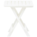 Sammenleggbart Hagebord Hvit 45X43X50 Cm Plast