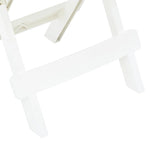 Sammenleggbart Hagebord Hvit 45X43X50 Cm Plast