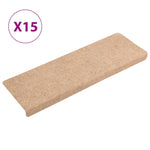 Trappematter 15 Stk Nålestempel 65X21X4 Cm Kremhvit
