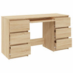 Skrivebord Sonoma Eik 140X50X77 Cm Konstruert Tre