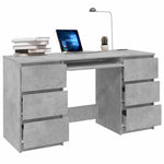 Skrivebord Betonggrå 140X50X77 Cm Konstruert Tre
