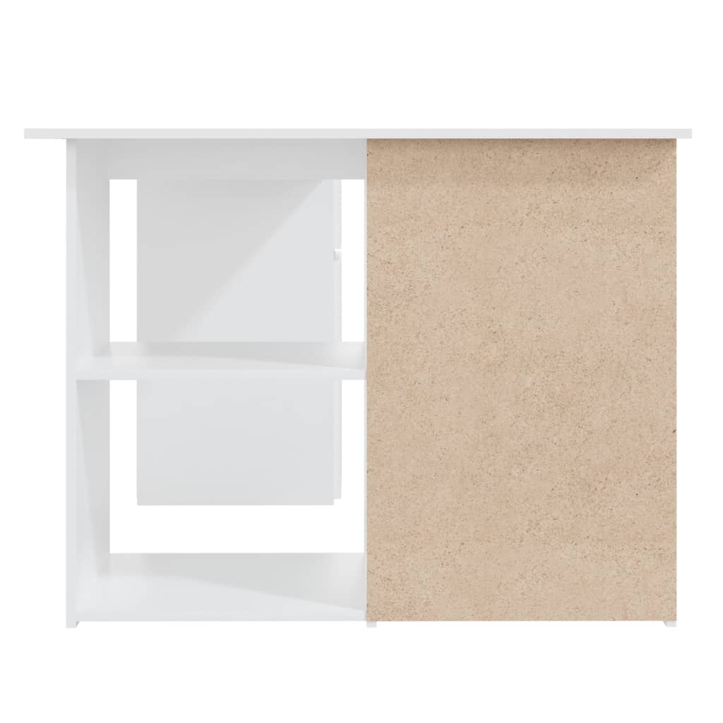 Skrivebord For Hjørne Hvit 145X100X76 Cm Konstruert Tre