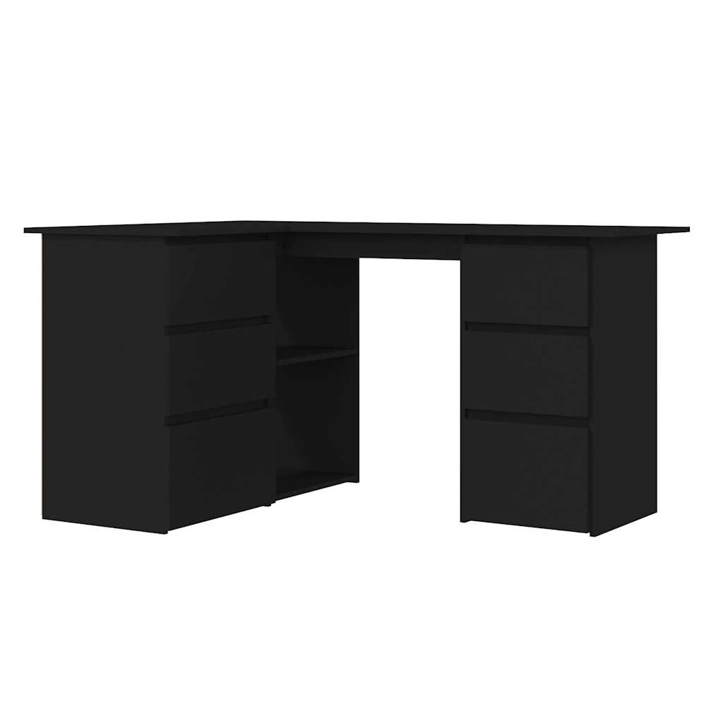 Skrivebord For Hjørne Hvit 145X100X76 Cm Konstruert Tre