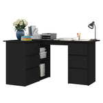 Skrivebord For Hjørne Hvit 145X100X76 Cm Konstruert Tre