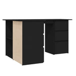 Skrivebord For Hjørne Hvit 145X100X76 Cm Konstruert Tre