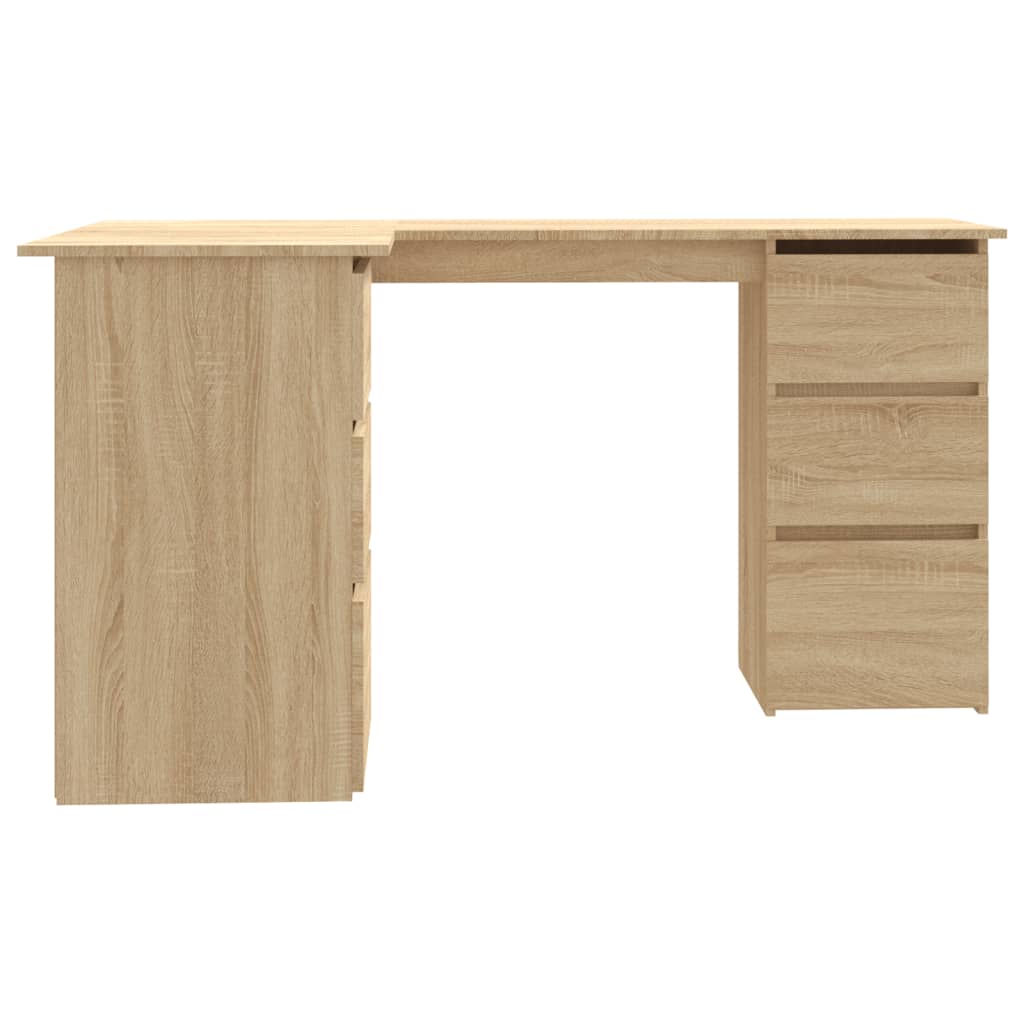 Skrivebord For Hjørne Sonoma Eik 145X100X76 Cm Konstruert Tre