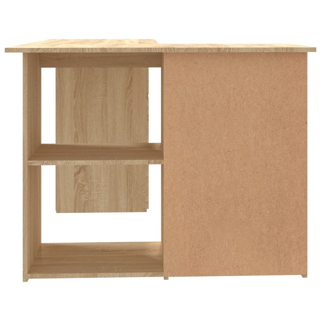 Skrivebord For Hjørne Sonoma Eik 145X100X76 Cm Konstruert Tre