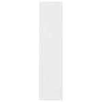 Bokhylle Hvit 50X25X106 Cm Konstruert Tre