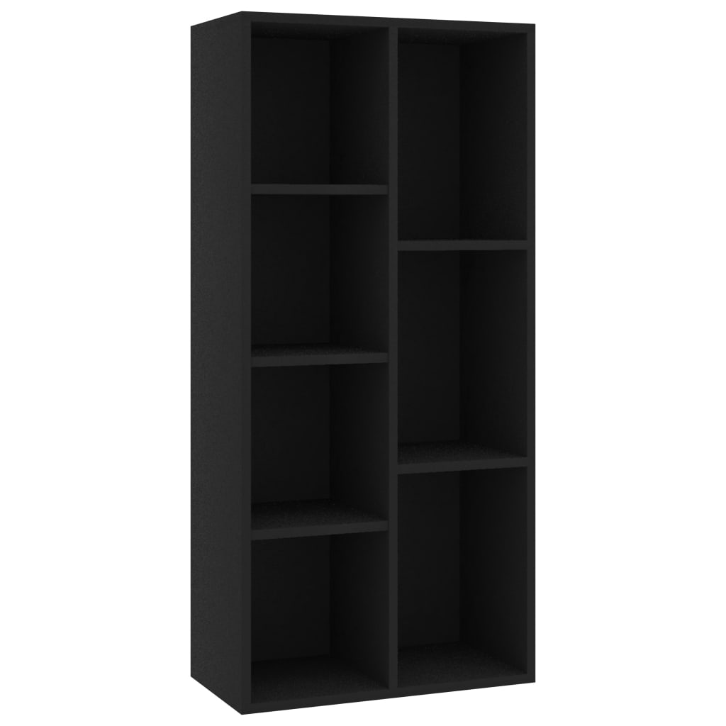Bokhylle Svart 50X25X106 Cm Konstruert Tre