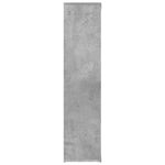 Bokhylle Betonggrå 50X25X106 Cm Konstruert Tre