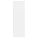 Bokhylle Hvit 98X30X98 Cm Konstruert Tre