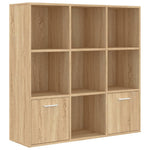 Bokhylle Sonoma Eik 98X30X98 Cm Konstruert Tre