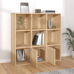Bokhylle Sonoma Eik 98X30X98 Cm Konstruert Tre