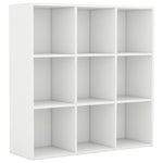 Bokhylle Hvit 98X29X97,5 Cm Konstruert Tre