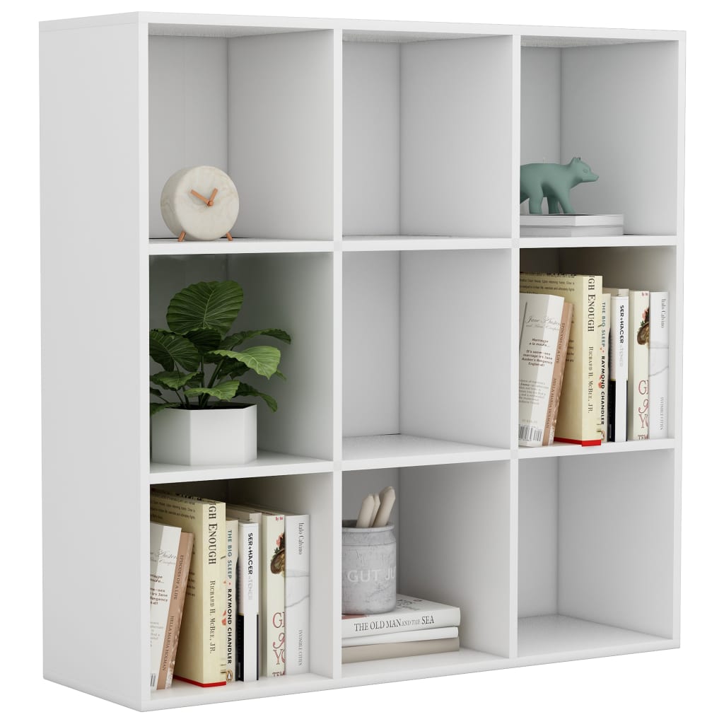 Bokhylle Hvit 98X29X97,5 Cm Konstruert Tre