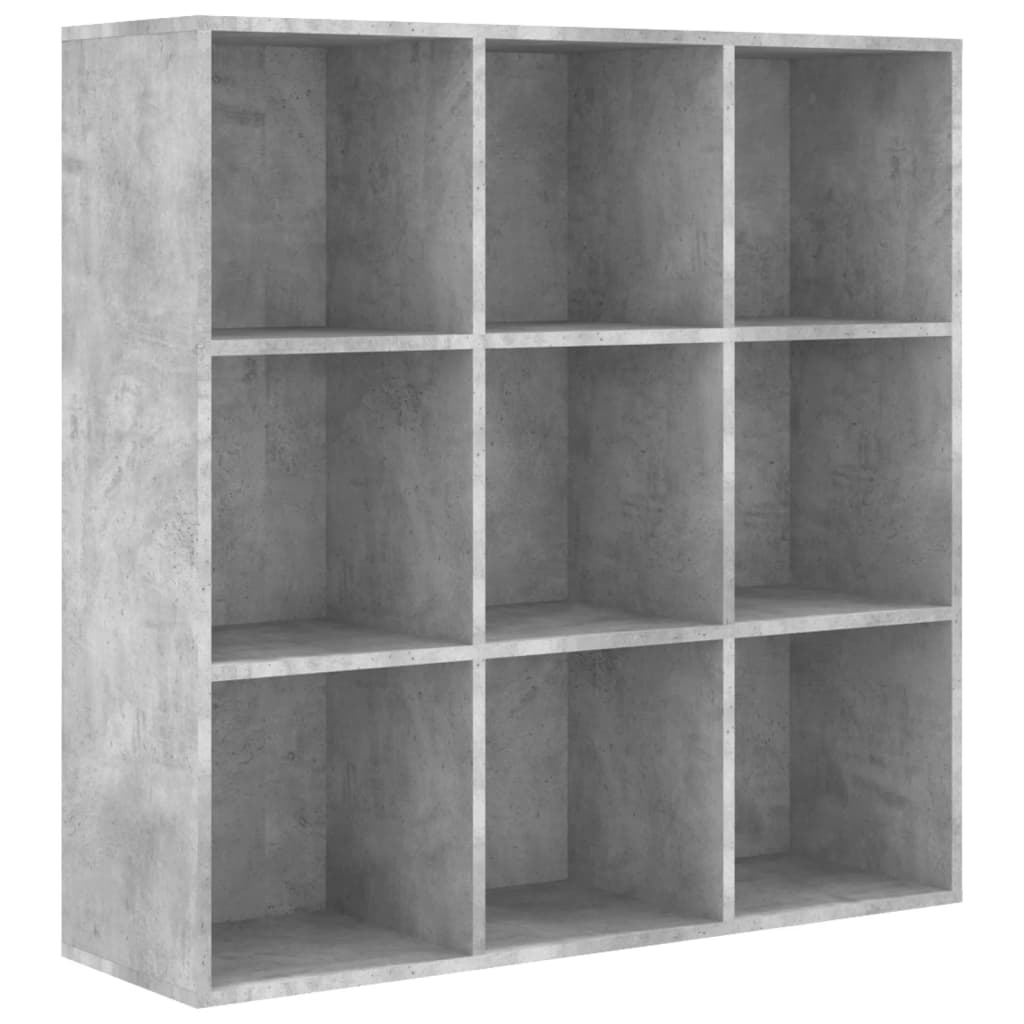 Bokhylle Betonggrå 98X29X97,5 Cm Konstruert Tre