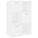 Oppbevaringsskap Hvit 60X29,5X90 Cm Konstruert Tre