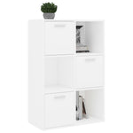 Oppbevaringsskap Hvit 60X29,5X90 Cm Konstruert Tre