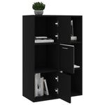 Oppbevaringsskap Svart 60X29,5X90 Cm Konstruert Tre
