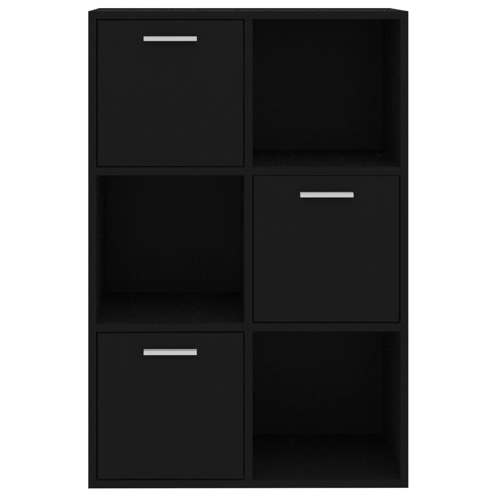 Oppbevaringsskap Svart 60X29,5X90 Cm Konstruert Tre