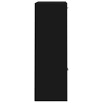Oppbevaringsskap Svart 60X29,5X90 Cm Konstruert Tre