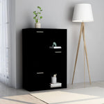 Oppbevaringsskap Svart 60X29,5X90 Cm Konstruert Tre
