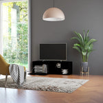 Tv-Benk Svart 120X34X37 Cm Konstruert Tre